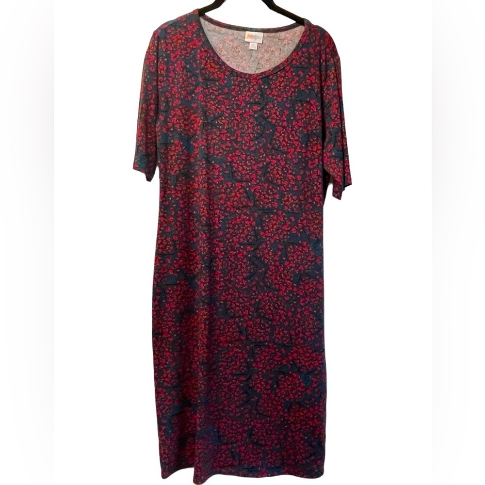 LuLaRoe Julia T-shirt‎ Dress, floral pattern, size XL​